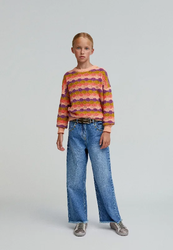 STRIPED KNIT SWEATER Confident Women's Power