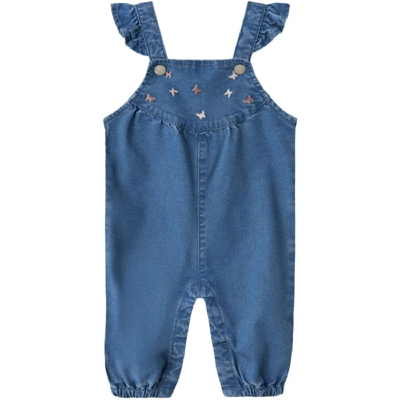Name It Medium Blue Denim Evi Round Denim Overall Feminine Women's Soft 