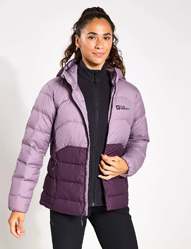Ather Down Hooded Jacket - Midnight Plum Sporty Women's Tennis