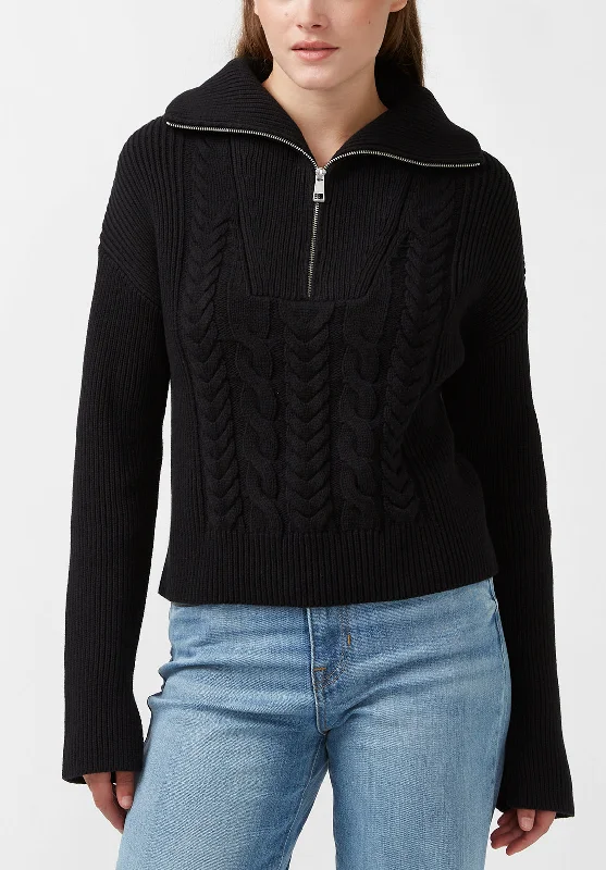 Sorella Women's Long Sleeve Sweater in Black - SW0032F Vacation