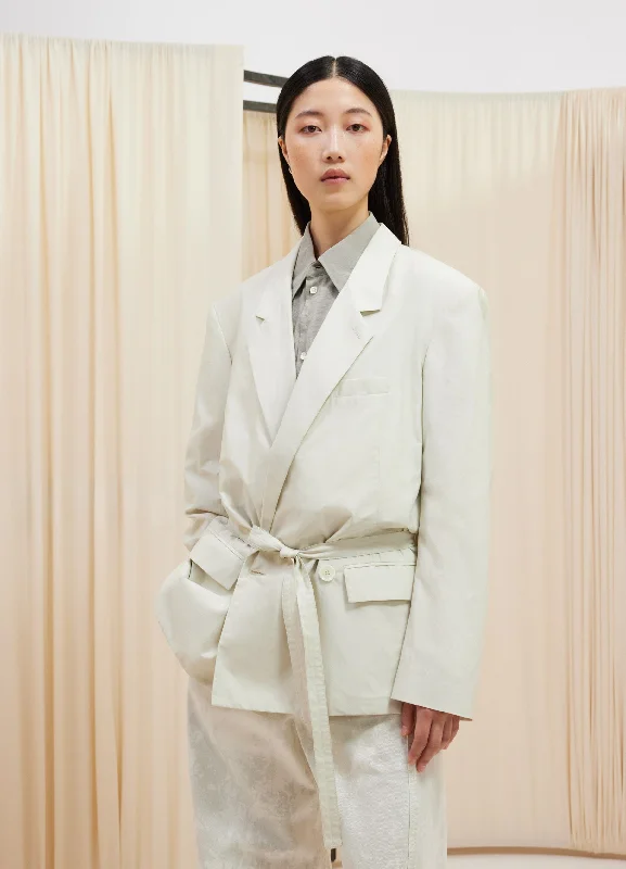 BELTED LIGHT TAILORED JACKET Refined Women's 