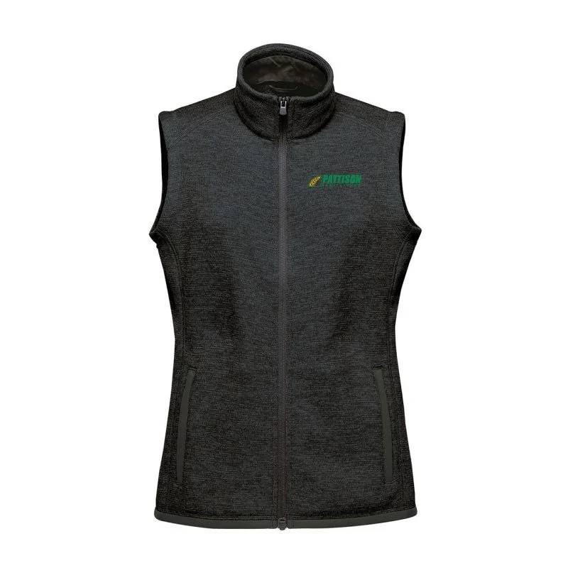 Ladies Avalanche Full Zip Fleece Vest Stylish Women's Neon