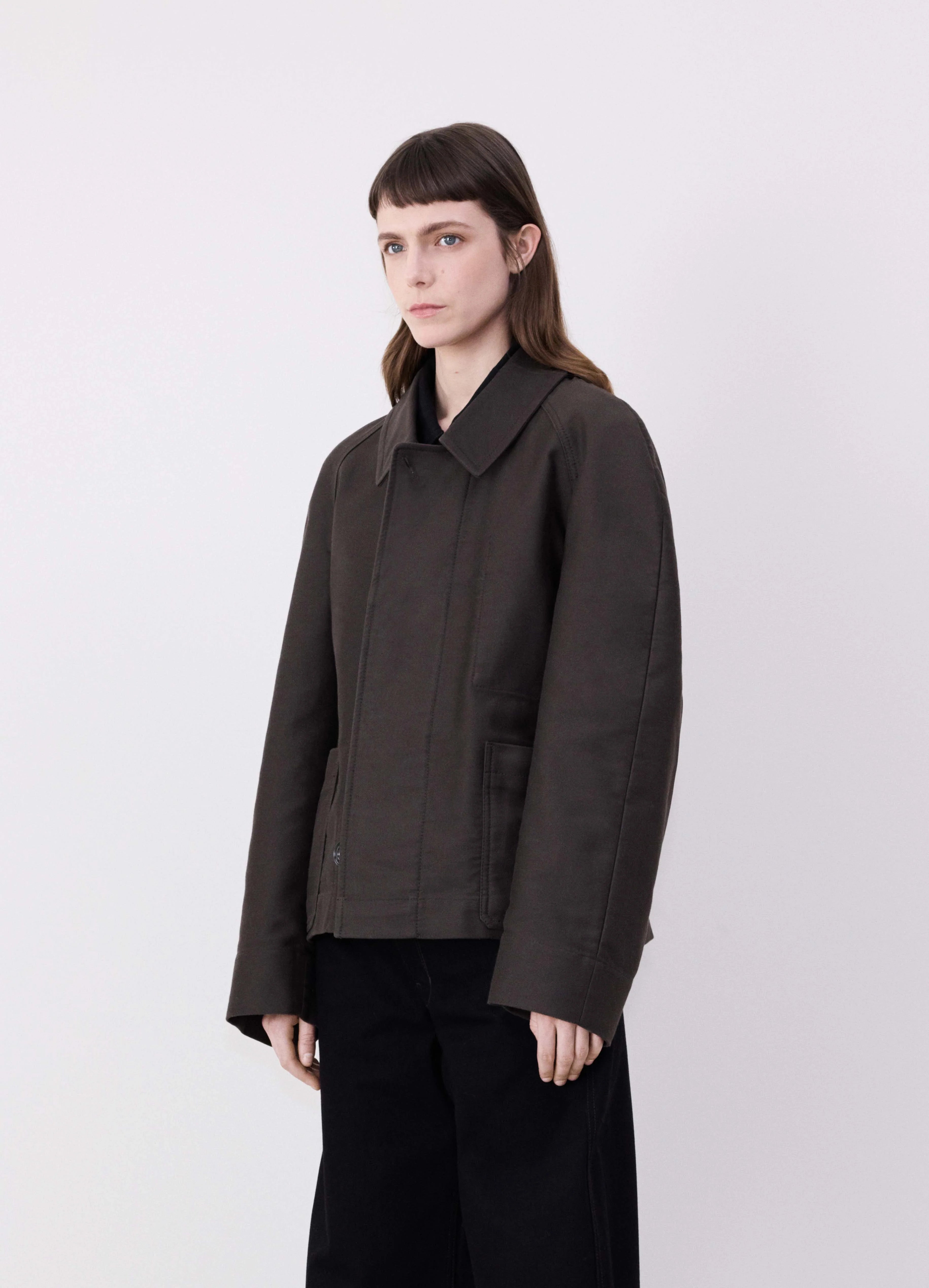 BELTED TWO POCKET JACKET Laid - back Women's Vibe