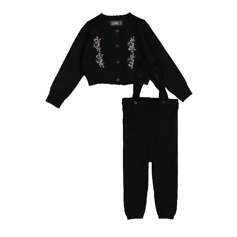 Belati Navy Cross Stitch Embroidered Baby Set (BKN364) Stylish Women's Tropical 