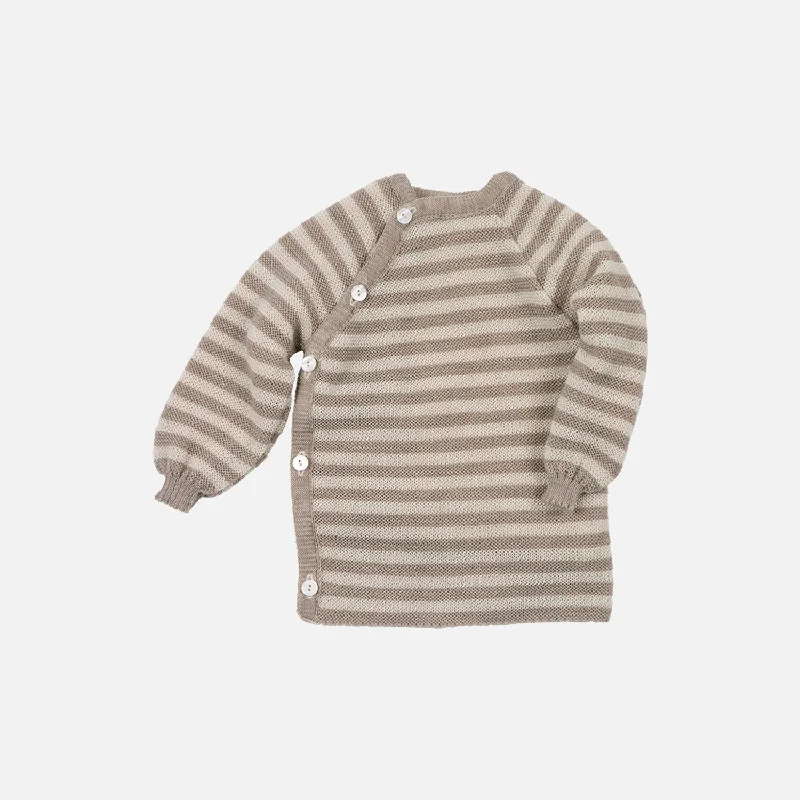 Baby & Kids Merino Wool Wrap Cardigan - Savanna/Natural Artistic Women's Hand - painted Baby & Kids Merino Wool Wrap Cardigan - Savanna/Natural Artistic Women's Hand - painted