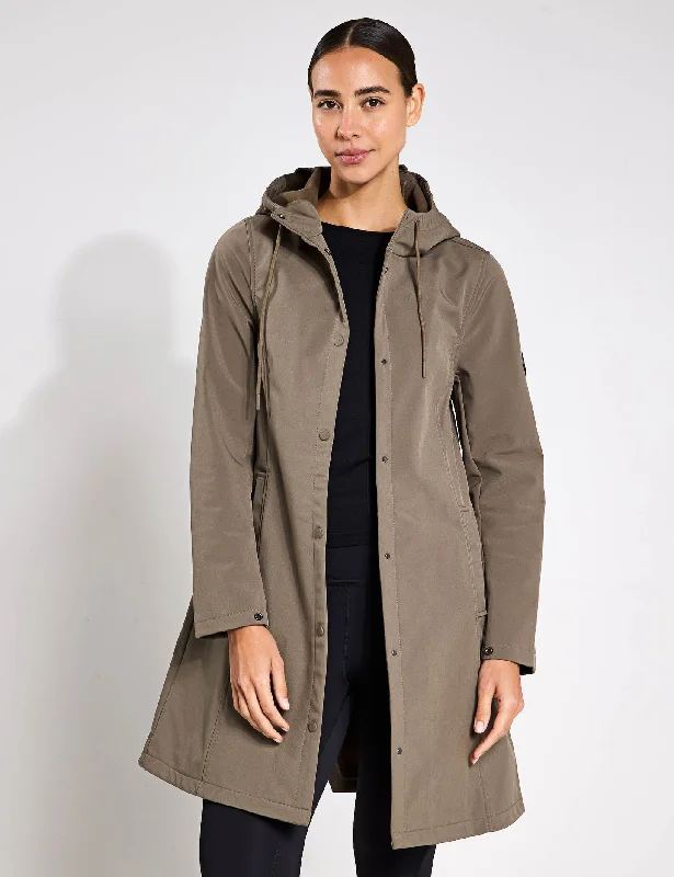 Trench Jacket - Walnut Bold Women's Animal Print