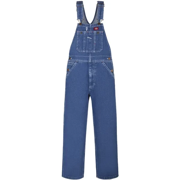 Dickies Denim Bib Overall Indigo Blue Refined Women's 