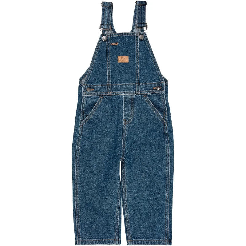 Copenhagen Colors Indigo Blue Washed Organic Overalls Scandinavian