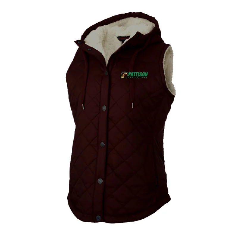 Ladies Quilted Sherpa Lined Vest Practical Women's Quick - dry