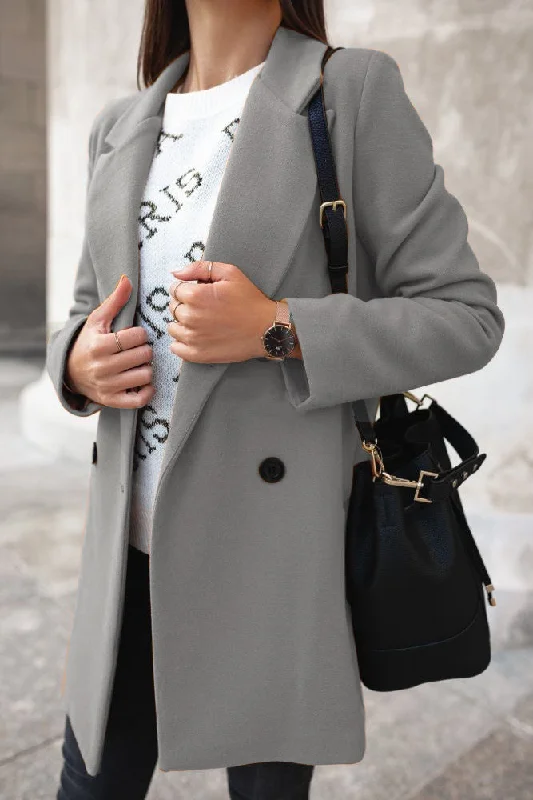 Teresa™ Elegant Lapel Coat Cozy Women's Sherpa - lined