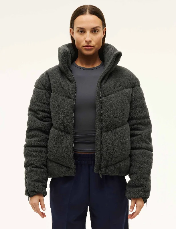 Fortune Sherpa Jacket - Marine Blue Hip Women's Retro