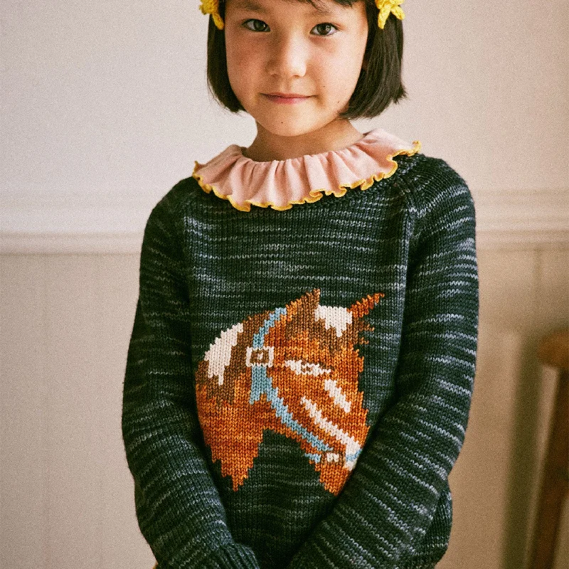 Merino Wool Yearling Sweater - Licorice Country