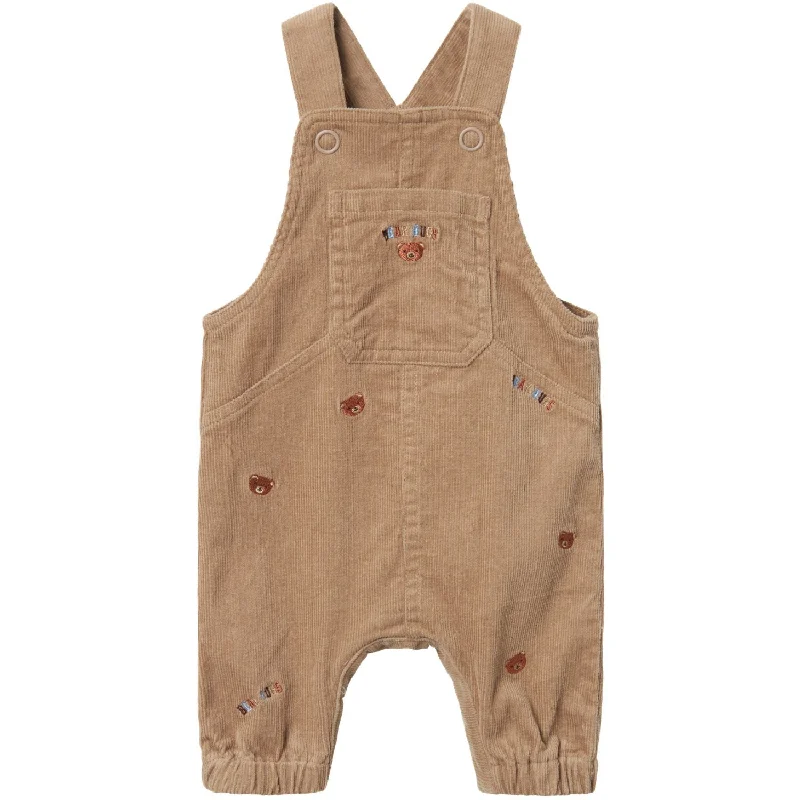 Name It Weathered Teak Ollie Regular Corduroy Overalls Sophisticated Women's 