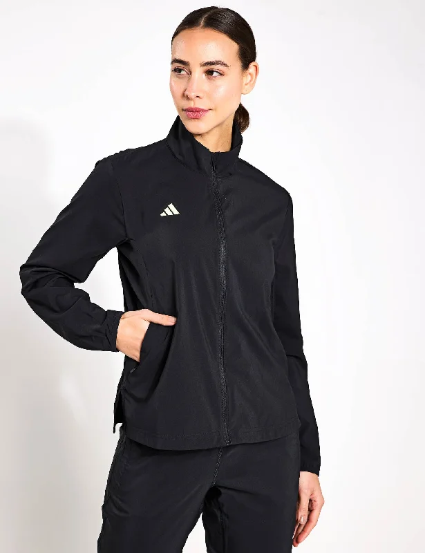 Adizero Essentials Running Jacket - Black Sleek Women's 