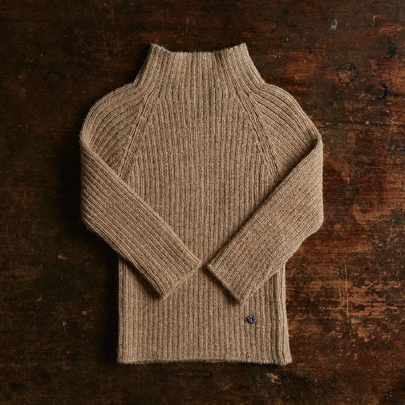 Baby & Kids Alpaca Rib Sweater - Pebble Compression
