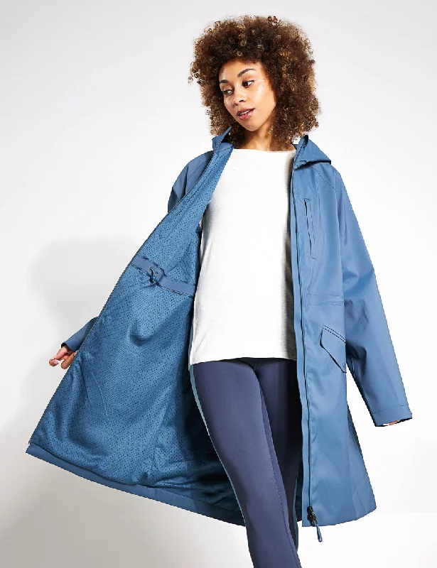 Stormwear Waterproof Hooded Longline Parka - Dark Airforce Monochromatic All - in - one