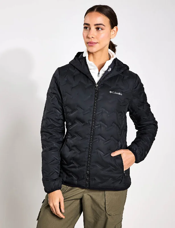 Delta Ridge II Down Hooded Jacket - Black Contemporary 