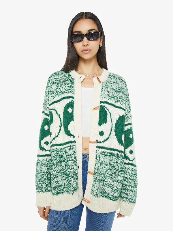 The Long Drop Cardigan - Forest And Cream Adventure