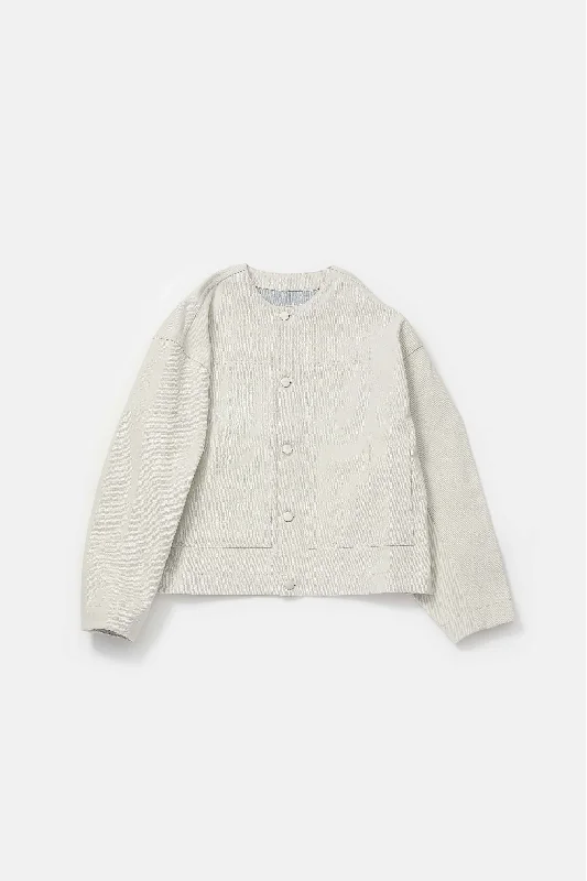THE SKIPPER JACKET / RECYCLED DENIM CHALK BLUE Hip Women's Urban