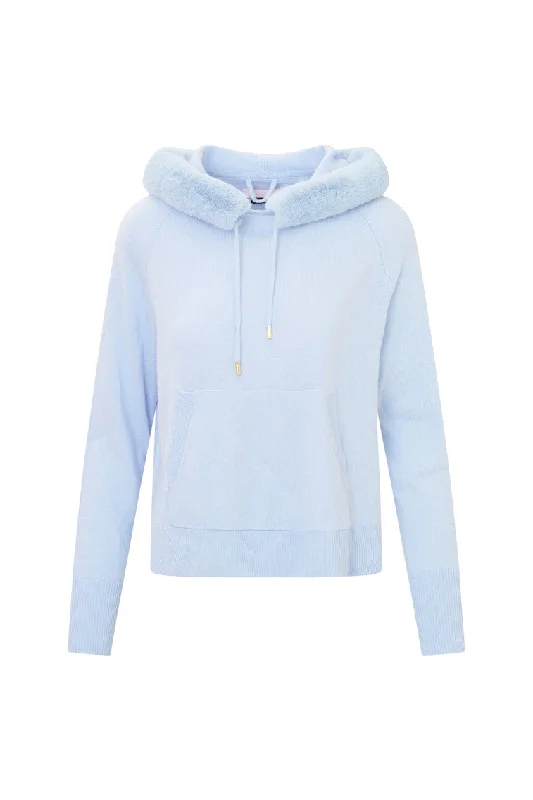 LoveShackFancy x MAX&MOI Wool-Cashmere Faux Fur Hoodie Traditional Women's 