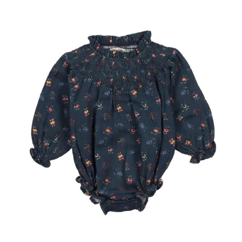 The New Society Mini Blossom Midnight Navy Heaven Special Baby Romper Disco