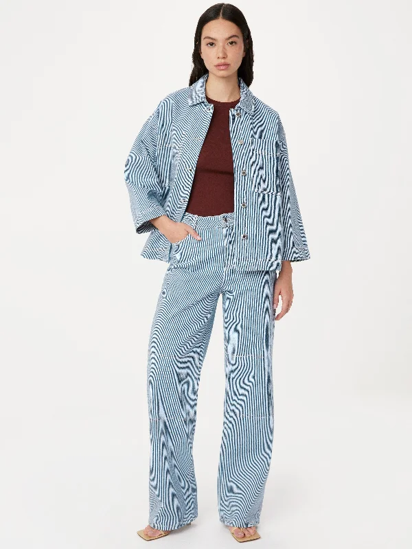 The Courtney Carpenter Loose Jean in Cobalt Monochromatic All - in - one