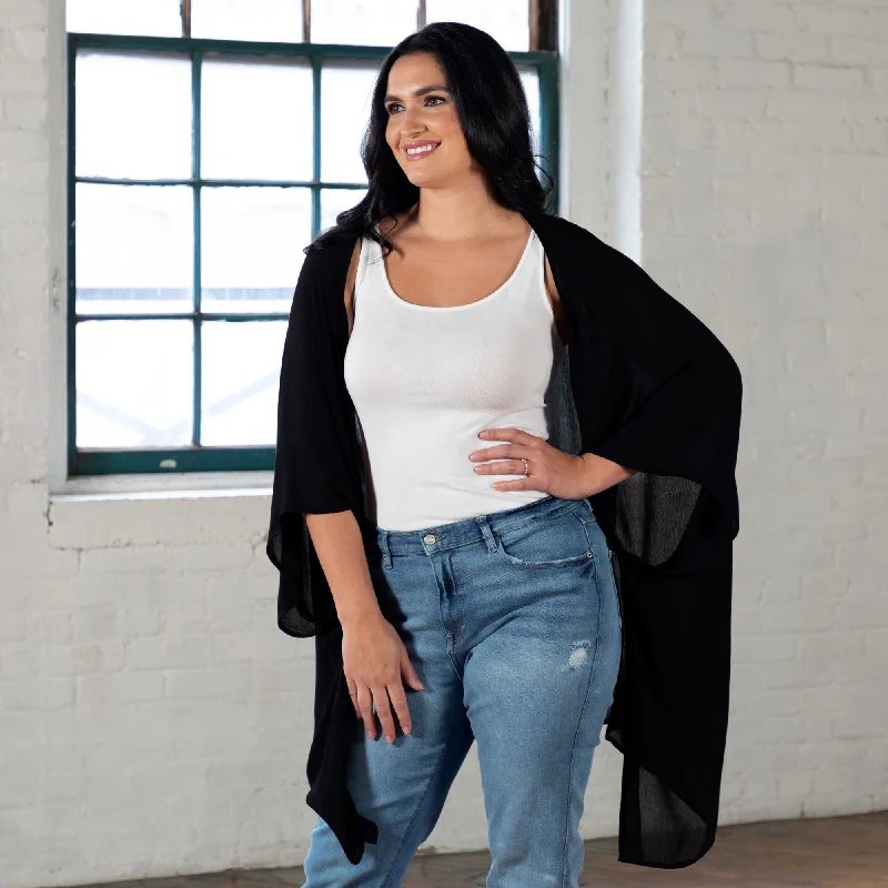 Comfy Sheer Kimono Cover-Up Contemporary 