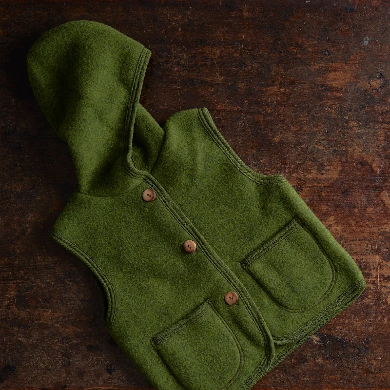 Falcon Vest - Merino Wool Fleece - Forest Dynamic Women's Moto
