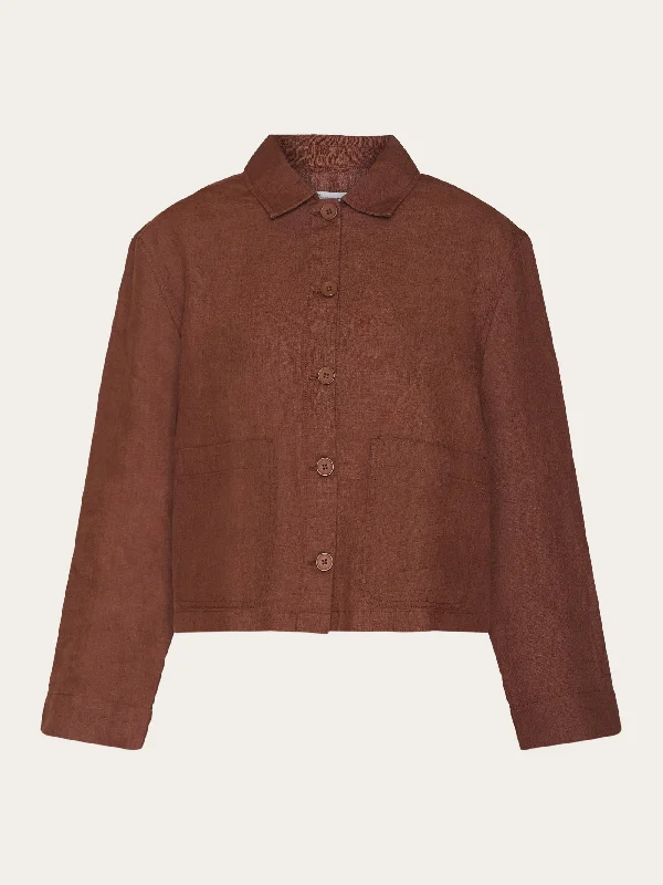 Regular linen overshirt - GOTS/Vegan - Tiramisu Dynamic Women's Moto