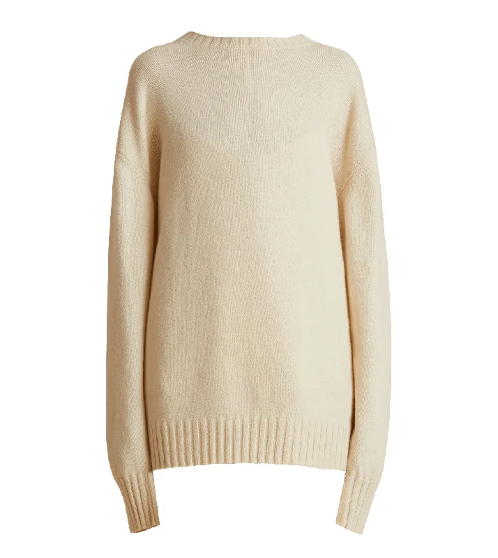 KHAITE Camilla Cashmere Sweater. Dapper Women's Bow - adorned
