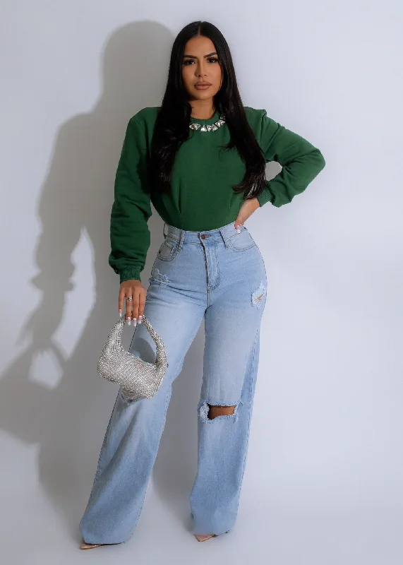 Old Ways Diamond Sweater Green Scandinavian