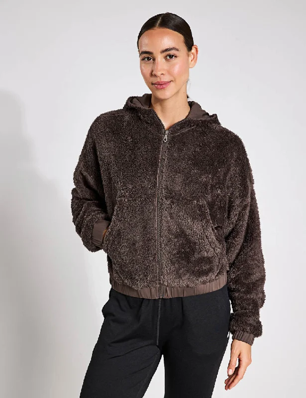 Recycled Fleece Bomber - Pine Cone European