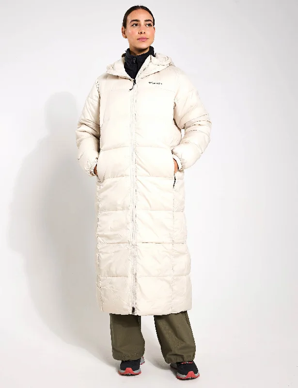 Pike Lake III Long Puffer Jacket - Dark Stone Luxurious Women's High -  end