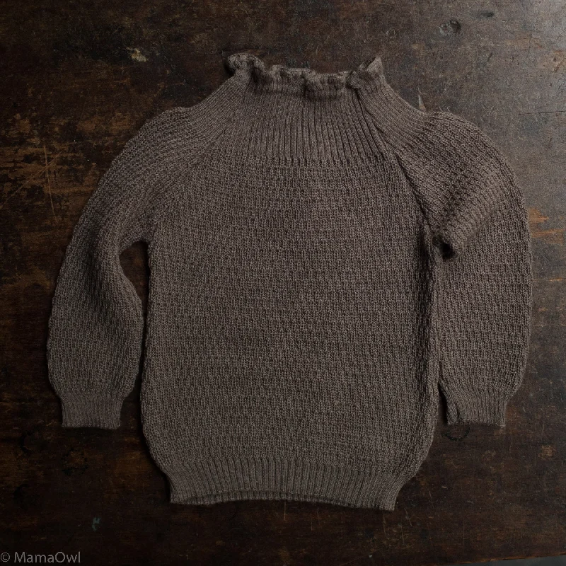 Merino Wool Sweater - Chocolate Monochromatic All - in - one