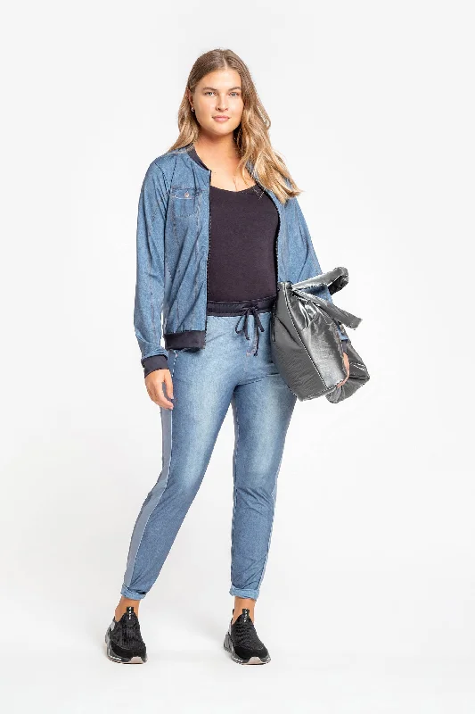 Blend Denim Jacket Dapper Women's 1920S