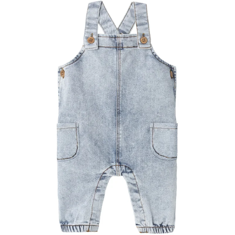 Lil'Atelier Light Blue Denim Saga Loose Denim Overall Casual Women's Loose - fitting