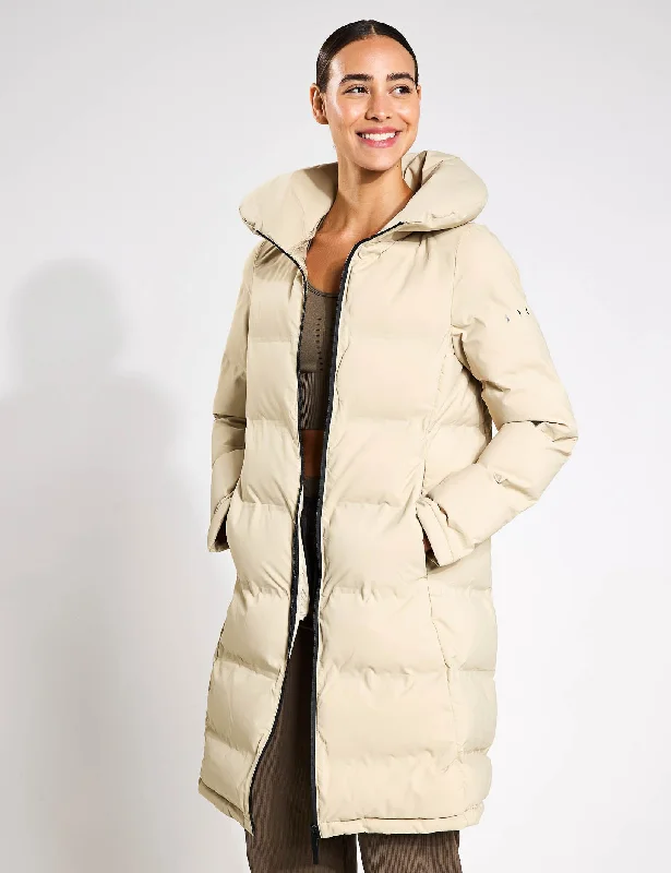 Coat Jacket - Stone Elegant Women's Formal 