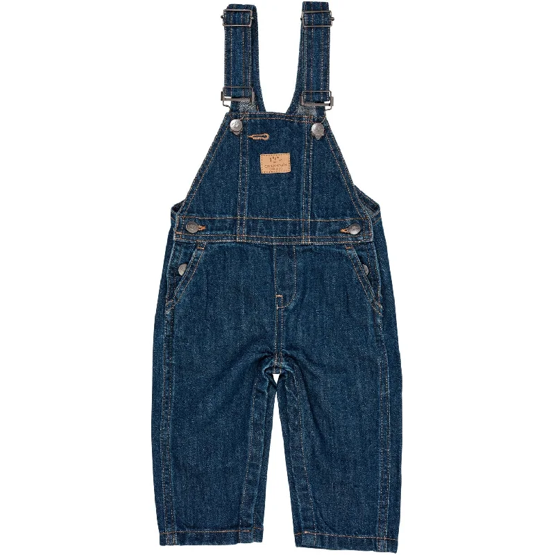 Copenhagen Colors Dark Indigo Blue Washed Organic Baby Overalls Trendy Women's 