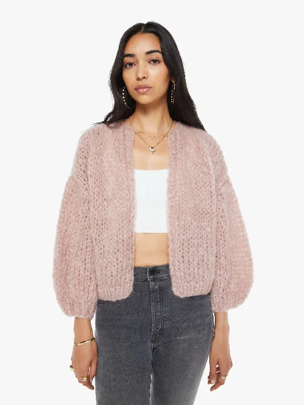 Maiami Mohair Bomber Cardigan - Antique Pink Sporty Women's Tennis