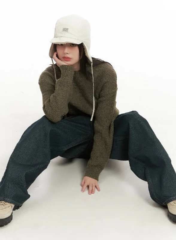 Oversized Mohair-Blend Sweater CD425 Women