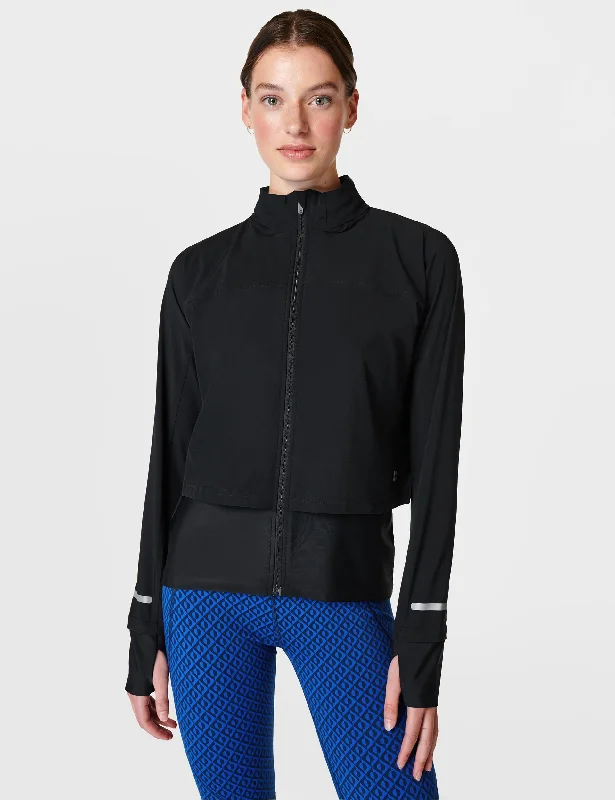 Fast Track Running Jacket - Black Casual Women's Japanese 