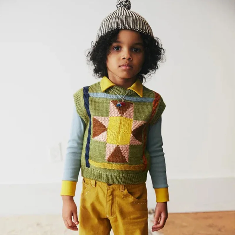 Merino Wool Nova Quilt Vest - Sprig Disco