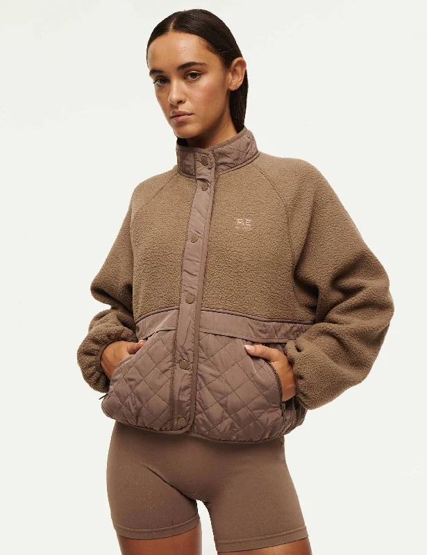 Technique Quilt Jacket - Fossil Streetwear Style for 