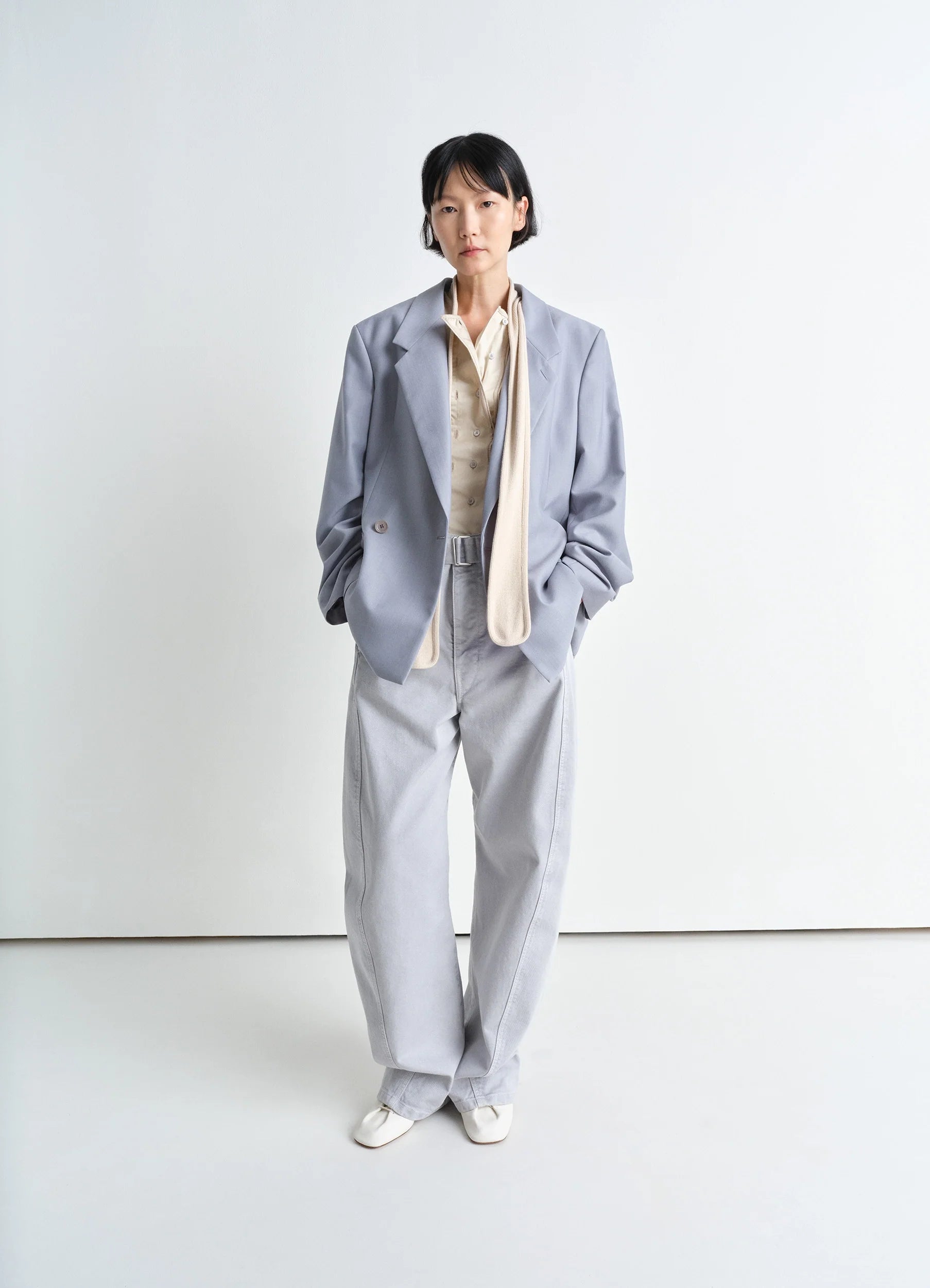 DOUBLE BREASTED TAILORED JACKET Classic Women's Tweed
