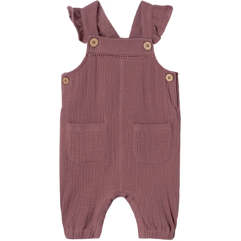Lil'Atelier Rose Brown Obina Loose Overall Feminine Women's Style 