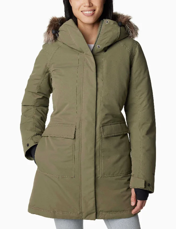 Little Si II Waterproof Parka - Stone Green Edgy Women's Punk