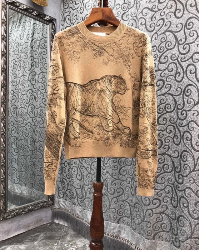 High Quality Wool Sweaters 2022 Autumn Winter Pullovers Women Sexy Wild Animal Patterns Knitting Long Sleeve Casual Soft Jumpers Dynamic Women's High - energy High Quality Wool Sweaters 2022 Autumn Winter Pullovers Women Sexy Wild Animal Patterns Knitting Long Sleeve Casual Soft Jumpers Dynamic Women's High - energy