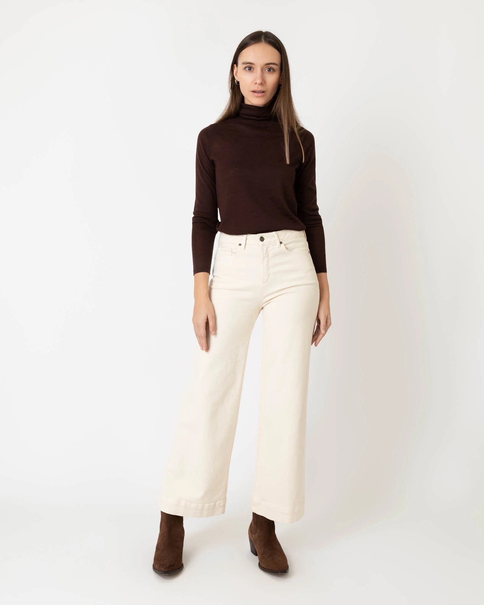 Superfine Funnel Neck Sweater Sporty Women's Tennis