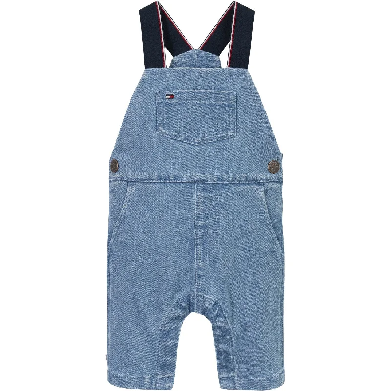 Tommy Hilfiger Denim Medium Denim Dungaree Geometric
