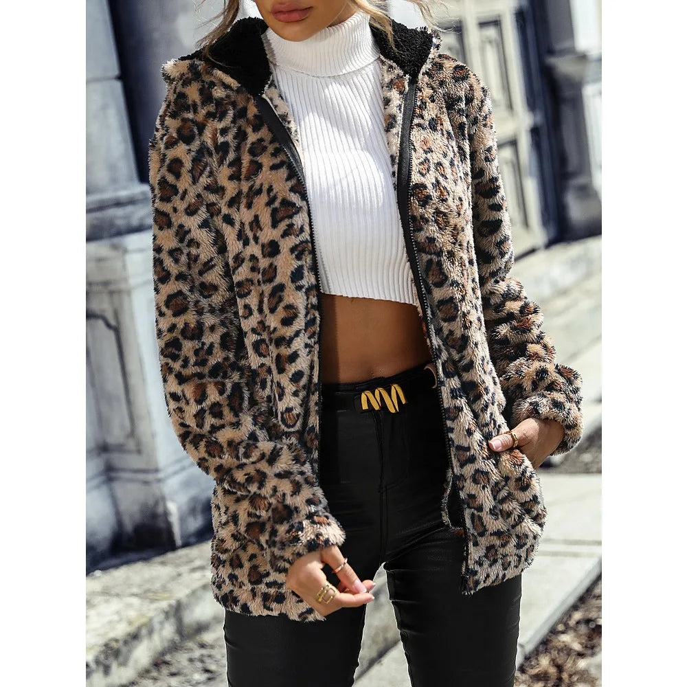 Michelle™ Cozy Leopard Jacket British Gentlewoman Style